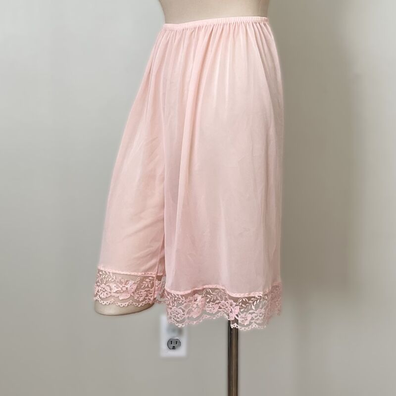 60s Vintage Sheer Peach PANTY SLIP PANTIES   L/XLg - product image  