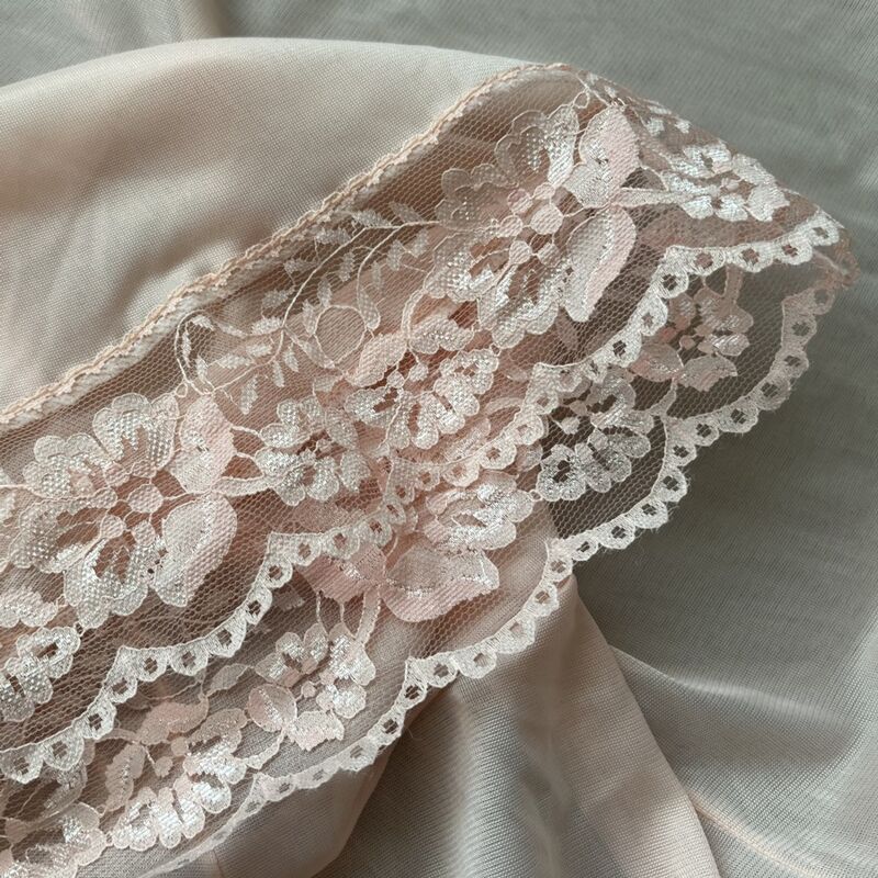 60s Vintage Sheer Peach PANTY SLIP PANTIES   L/XLg - product image  