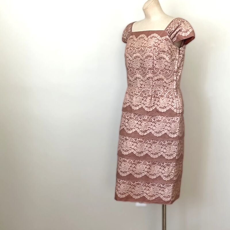 50s Vintage Cinnamon and Lace Marji Low Party Dress    37b/32w - product image  