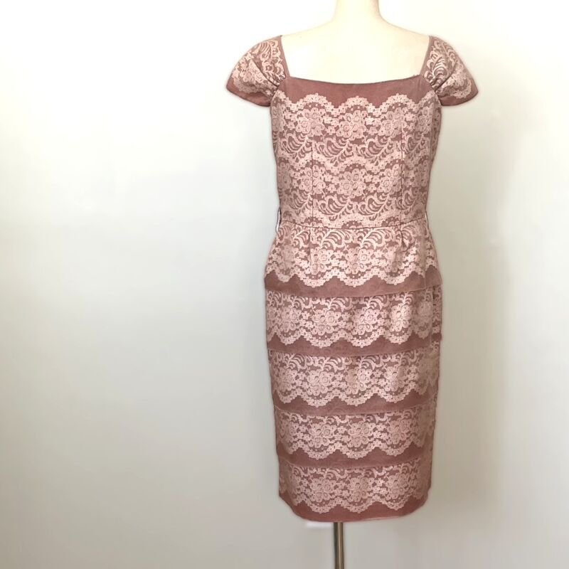 50s Vintage Cinnamon and Lace Marji Low Party Dress    37b/32w - product image  
