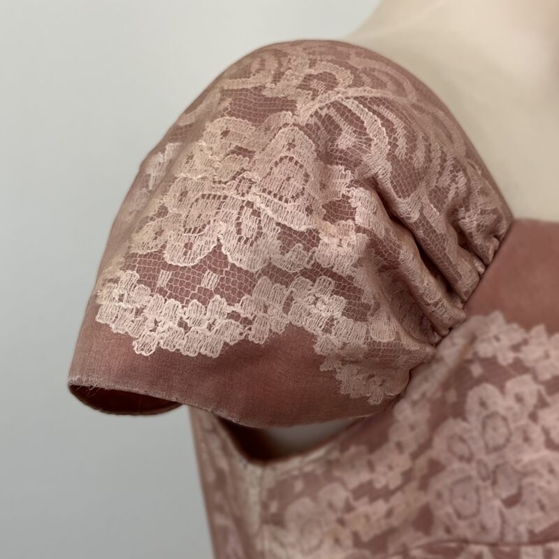 50s Vintage Cinnamon and Lace Marji Low Party Dress    37b/32w - product image  