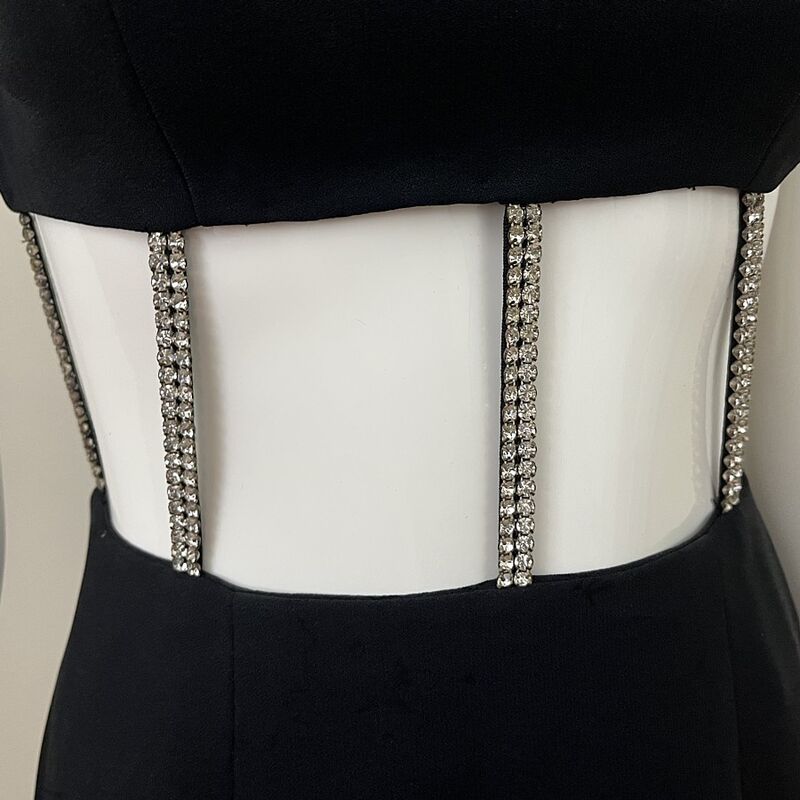 60s SABA CALIFORNIA Jeweled Bare Midriff Party Dress  X-Small - product image  