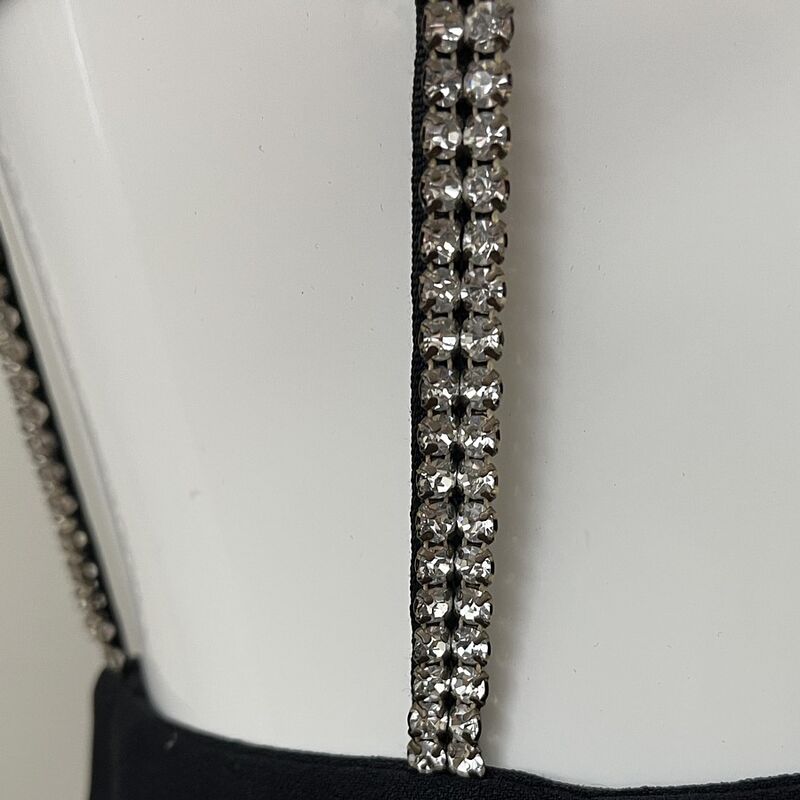 60s SABA CALIFORNIA Jeweled Bare Midriff Party Dress  X-Small - product image  