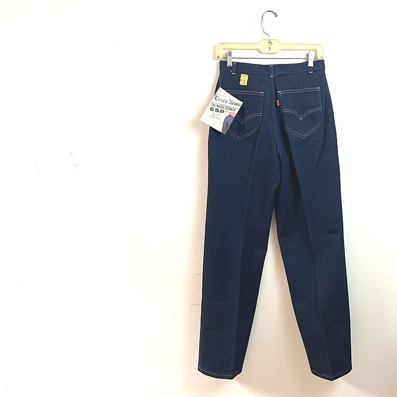 Vintage 80s Levi's E.S.P. Jeans Denim Dark Wash High Rise NWT Medium - product image  