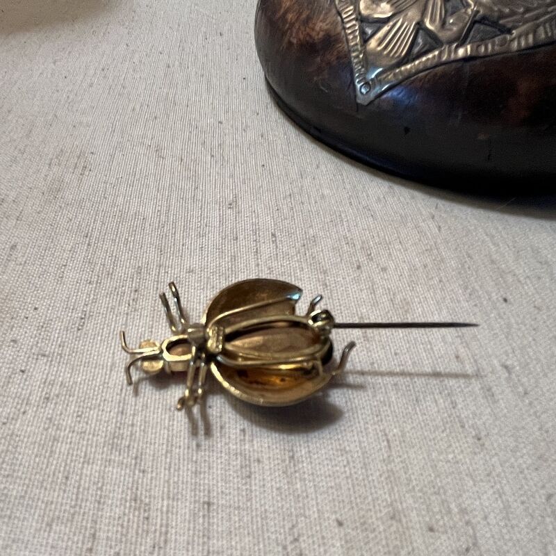 20s 30s Vintage Czechoslovakia Bug Brooch Pin - product image  