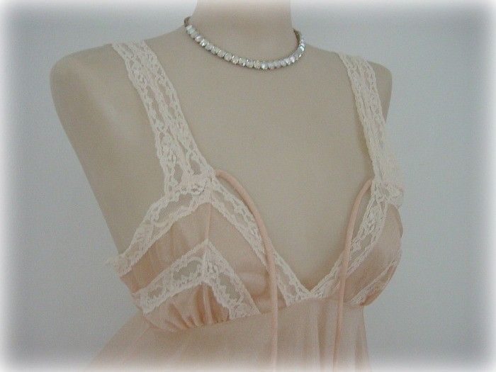 70s Sheerest Sexiest Pandora by Chic Sweeping Gown Nightgown   38 Bust - product image  