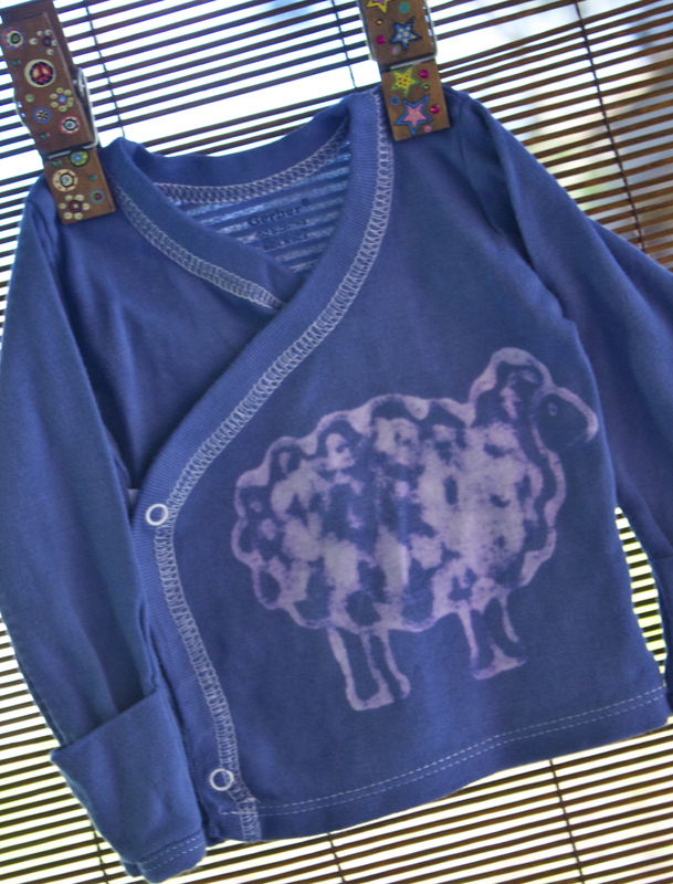 Shawn the sheep, kimono wrap infant top - product image  
