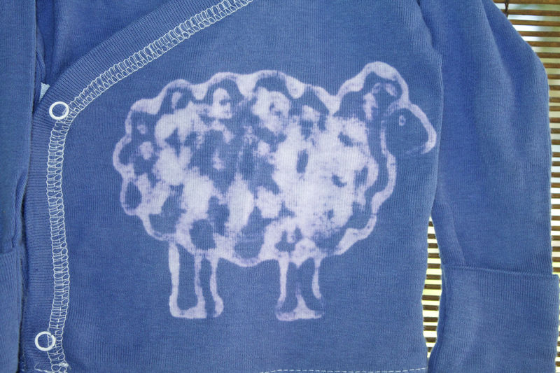 Shawn the sheep, kimono wrap infant top - product image  