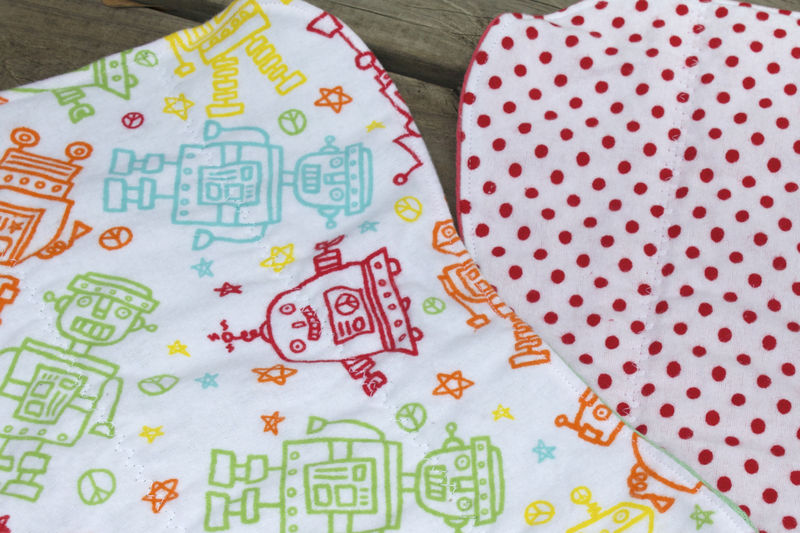 Robot burp cloth set of 2 - product image  
