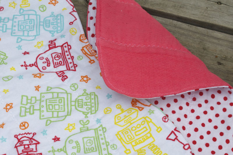 Robot burp cloth set of 2 - product image  