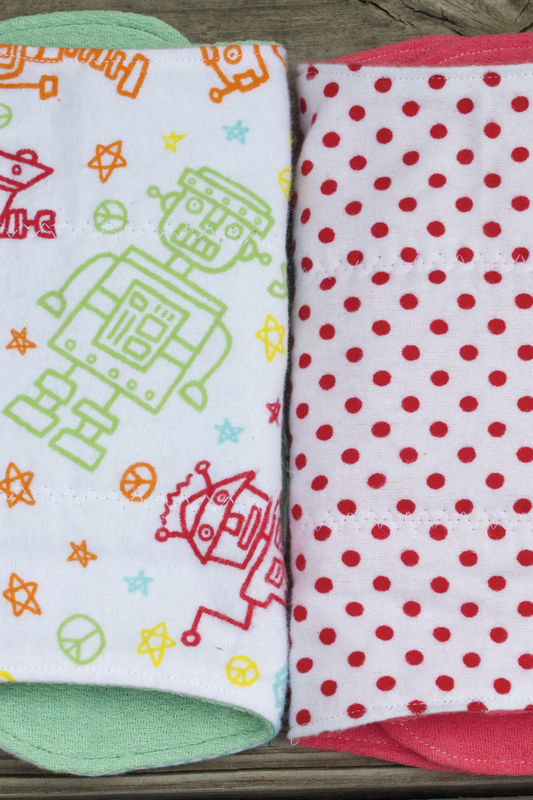 Robot burp cloth set of 2 - product image  