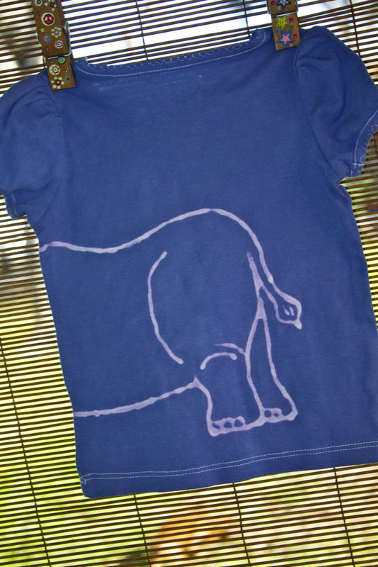 Rumble the Rhino - hand dyed t-shirt original design front and back - multiple colors available - product image  