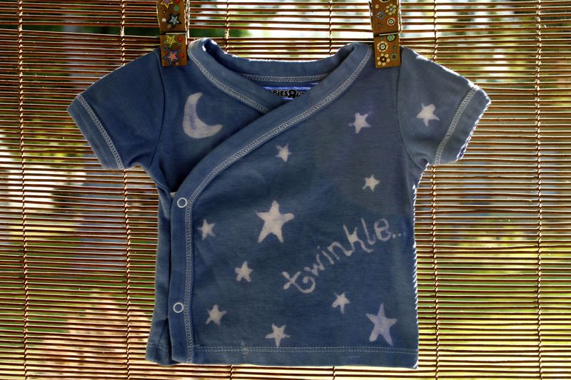 Twinkle & stars, kimono wrap infant top - product image  