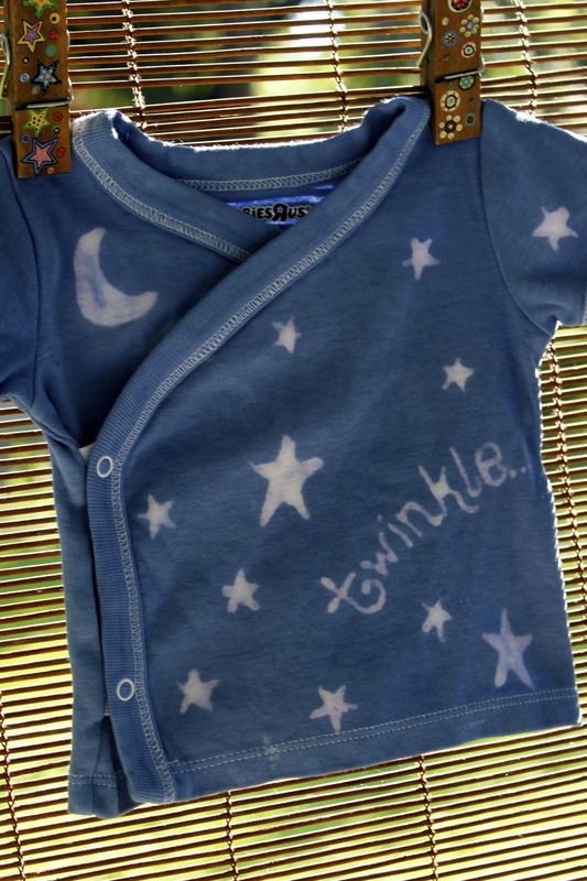 Twinkle & stars, kimono wrap infant top - product image  
