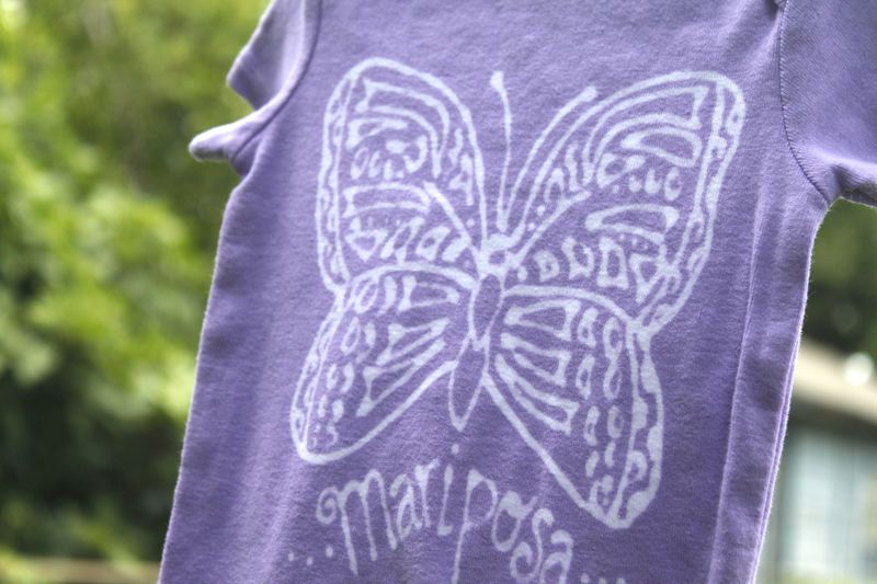 Mariposa/Butterfly - hand dyed onesie original design - product image  