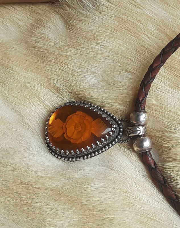 Authentic Intaglio Amber  choker    - product images  of 