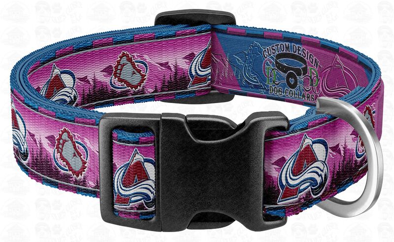 Colorado Avalanche Ice Hockey Designer Pet Collar - product image  