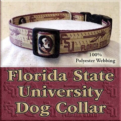 FSU,Florida,State,University,Seminoles,Polyester,Webbing,Designer,Novelty,Dog,Collar,Medium_Dog_Collar,Large_Dog_Collar,Polyester_Webbing,Webbing_Dog_Collar,Designer_Dog_Collar,Handmade_FSU_Dog,Florida_State_Collar,FSU_Dog_Collar,Seminoles_Dog_Collar,FSU_Dog_Lover_Gift,Florida_State_Dog,Seminoles_Dog_Gift,FSU_Webbing_Collar
