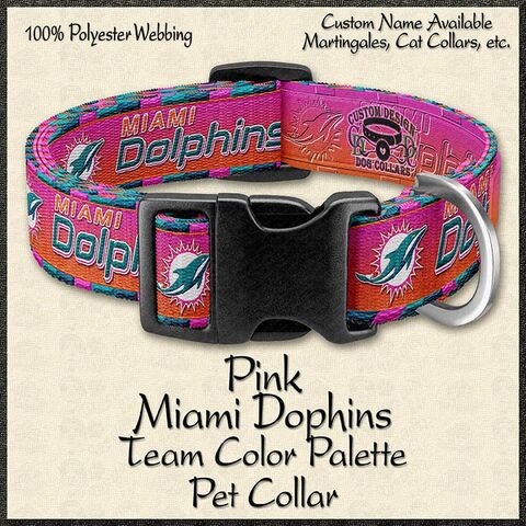 PINK,or,ORANGE,Miami,Dolphins,Team,Color,Palette,Designer,Dog,Collar,dolphins_football,dolphins_dog_collar,dolphins_dog_leash,dolphins_fan_gift,dolphins_dog_gift,miami_dog_collar,miami_dog_leash,miami_nfl_dog_gift,miami_pet_gift,Miami_dolphins_leash,pink_miami_dolphins,pink_dolphins_dog,pink_dolphins_collar