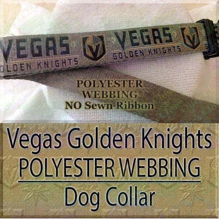 Vegas Golden Knights NHL Ice Hockey Designer Novelty Dog Collar - product image  