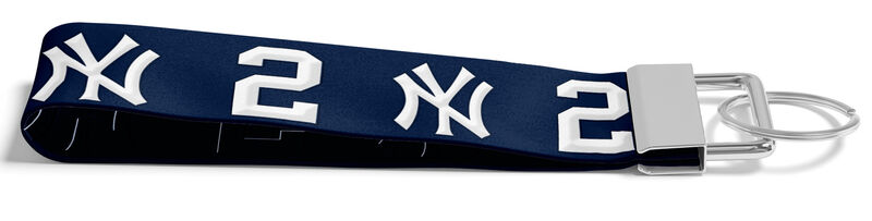 NY Yankees Jeter Number 2 NAVY Pet Collar Leash Key Fob Lanyard - product image  