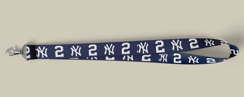 NY Yankees Jeter Number 2 NAVY Pet Collar Leash Key Fob Lanyard - product image  