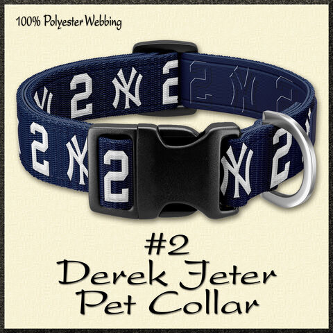 NY,Yankees,Jeter,Number,2,NAVY,Pet,Collar,Leash,Key,Fob,Lanyard