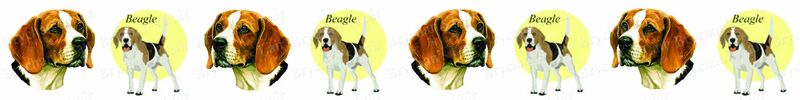 Beagle Dog Breed Specific Craft Designer Grosgrain Ribbon - product image  