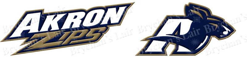 Akron University Zips Custom Designed Grosgrain Ribbon - product image  