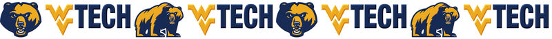 West Virginia University Institute of Technology Custom Designed Grosgrain Ribbon - product image  