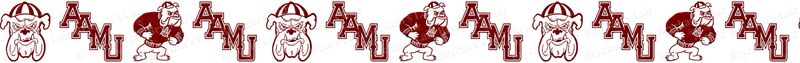 Alabama A&M University Bulldogs Design Custom Grosgrain Ribbon - product image  