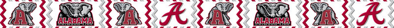 Alabama Crimson Tide Chevron Design Custom Grosgrain Ribbon - product image  