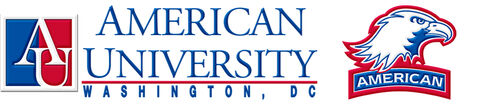 American,University,Design,Custom,Grosgrain,Ribbon,American University Custom Designed Grosgrain Ribbon, custom printed grosgrain ribbon, custom printed college university grosgrain ribbon, college university grosgrain ribbon by the yard