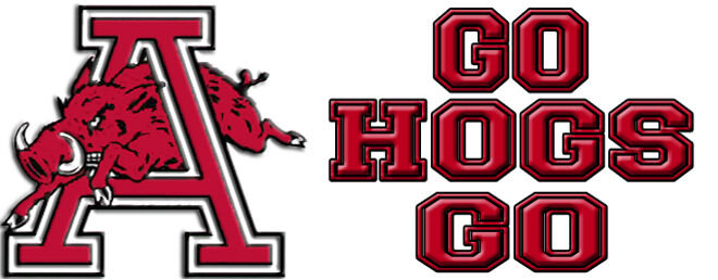Arkansas Razorbacks 'Go Hogs Go' Custom Grosgrain Ribbon Design Custom Grosgrain Ribbon - product image  