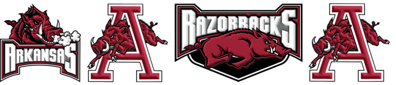 University of Arkansas Razorbacks Custom Grosgrain Ribbon Design Custom Grosgrain Ribbon - product image  