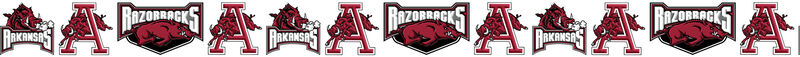 University of Arkansas Razorbacks Custom Grosgrain Ribbon Design Custom Grosgrain Ribbon - product image  