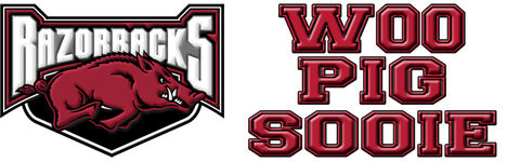 Arkansas,Razorbacks,'Woo,Pig,Sooie',No2,Custom,Designed,Grosgrain,Ribbon,Arkansas Razorbacks 'Woo Pig Sooie' No2 Custom Designed Grosgrain Ribbon, custom printed grosgrain ribbon, custom printed college university grosgrain ribbon, college university grosgrain ribbon by the yard