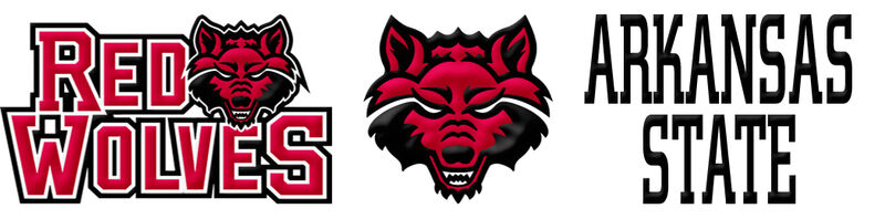 Arkansas State University Red Wolves Custom Designed Grosgrain Ribbon - product image  