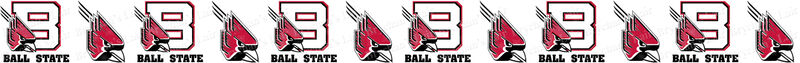 Ball State University Cardinals Custom Designed Grosgrain Ribbon - product image  