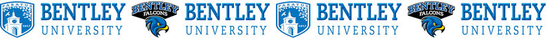 Bentley University Falcons Custom Designed Grosgrain Ribbon - product image  