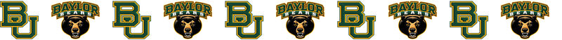 Baylor University Bears Custom Designed Grosgrain Ribbon - product image  