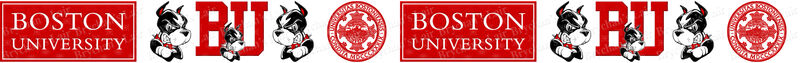 Boston University Terriers Custom Designed Grosgrain Ribbon - product image  