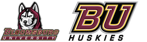 Bloomsburg,University,Huskies,Custom,Designed,Grosgrain,Ribbon,Bloomsburg University Huskies Custom Designed Grosgrain Ribbon, custom printed grosgrain ribbon, custom printed college university grosgrain ribbon, college university grosgrain ribbon by the yard