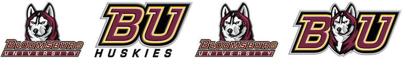 Bloomsburg University Huskies NO2 Custom Designed Grosgrain Ribbon - product image  