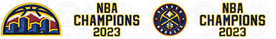 2023 NBA Champions Denver Nuggets Grosgrain Ribbon by the Yard - product image  