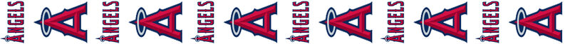 Anaheim Angels Vertical Grosgrain Ribbon Custom Printed by the Yard - product image  