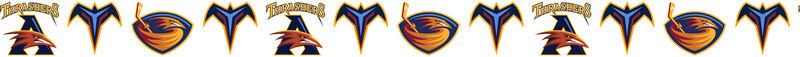 Atlanta Thrashers Grosgrain Ribbon Custom Printed by the Yard - product image  
