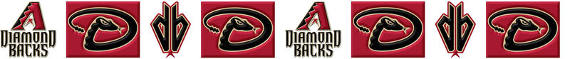 Arizona Diamondbacks Grosgrain Ribbon Custom Printed by the Yard - product image  