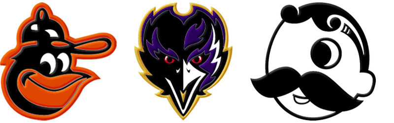 Baltimore Orioles Ravens Natty Boh Grosgrain Ribbon Custom Printed by the Yard - product image  