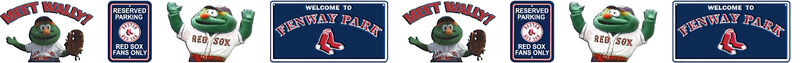 Boston Red Sox - 'Wally' - Grosgrain Ribbon Custom Printed by the Yard - product image  